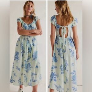 Free People Forget Me Not Midi Dress Size Small